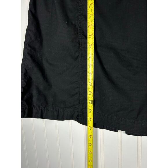 Live a Little Black caught in button down midi belt skirts emo goth grunge Sz 10 - Picture 3 of 10